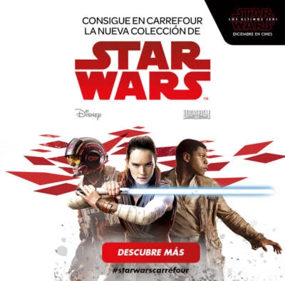 Cartas Cromos Star Wars Carrefour El camino de los Jedi  (3x1€) - Imagen 1 de 3