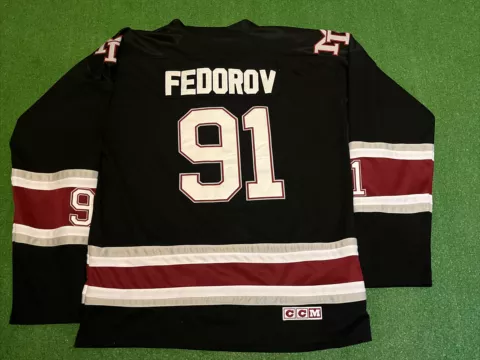 Anaheim Mighty Ducks Sergei Fedorov Authentic CCM Team Classic Hockey Jersey Cover