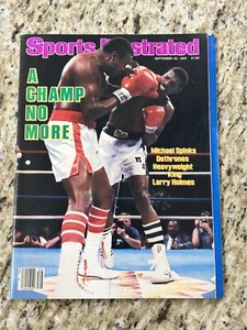 Sports Illustrated Magazine 30 settembre 1985 Michael Spinks Dethrones Larry Holmes - Foto 1 di 8
