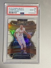 2019 Panini Select Cameron Johnson White Prizm Concourse RC /149 PSA 10 Gem Mint