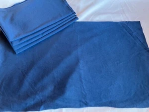 25/40 cm, 5 Stoffstücke, dunkelblau, Feinjersey, von Trigema, evtl. vorgewaschen - Bild 1 von 2