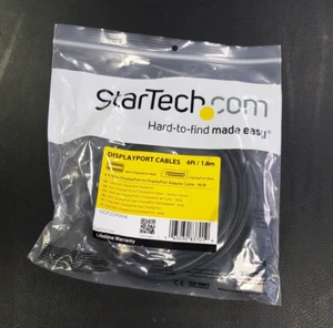 2m Mini DisplayPort to DisplayPort Cable Pc Laptop to Monitor Lead Male to M DP - Picture 1 of 5