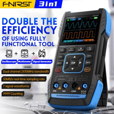 FNIRSI 2C23T/2C53T/2C53P Digital Oscilloscope Multimeter Signal Generator NEW - Bild 1 von 4