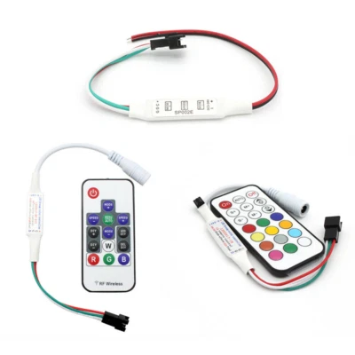Wireless LED Pixel RF remote Controller For 5-24V WS2811 WS2812B LED Strip Light - Image 1 of 4