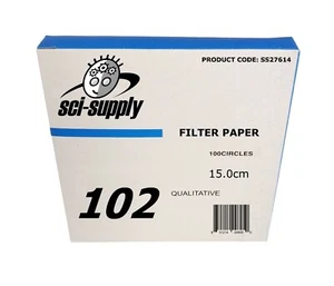 Carta da filtro 15 cm, qualitativa, media, 150 mm, confezione/100 - Foto 1 di 2