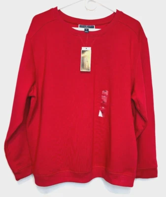 Karen Scott Sport Plus ~ Sudadera polar roja para mujer ~ Talla 0X Foto 1 de 4