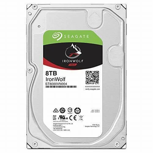 Seagate IronWolf 8TB, Internal, 7200RPM, 3.5" (ST8000VN004) Hard Drive