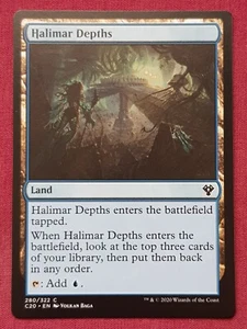 Magic The Gathering COMMANDER 2020 C20 HALIMAR DEPTHS land card MTG - Picture 1 of 2