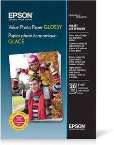 Epson Value Photo Paper Glossy 20 Sheets 4x6" S400032 - Picture 1 of 2