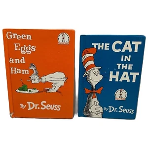 DR Suess grüne Eier und Schinken und Katze im Hut Hardcover Bücher Posten Vintage - Bild 1 von 10
