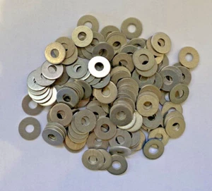 LOT OF 100 AEROSPACE AN960-D6 FLAT WASHER HOLE DIAMETER 0.149" - Picture 1 of 3