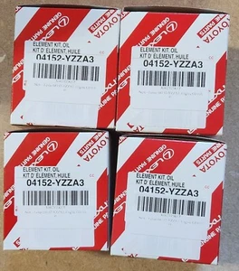4 Pack Lexus Genuine Oil Filters & O-rings 04152-YZZA3 Genuine OEM - Picture 1 of 5