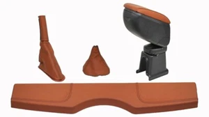 Set in vera pelle marrone 595 filo nero - Imagen 1 de 9