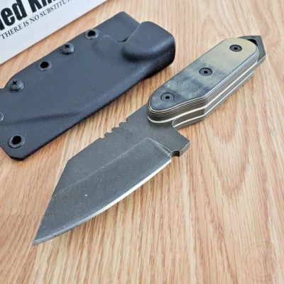 Shed Knives 2025 Fixed Knife 3.13" Full Tang 154CM Steel Tanto Blade G10 Handle - Image 1 of 4