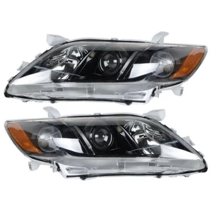 Labwork Right+Left Headlight For 2007-2009 Toyota Camry Projector Assembly Black - Picture 1 of 12