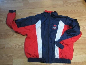 USA World University Games Langarm Reißverschluss vorne Jacke LARGE LG - Bild 1 von 3
