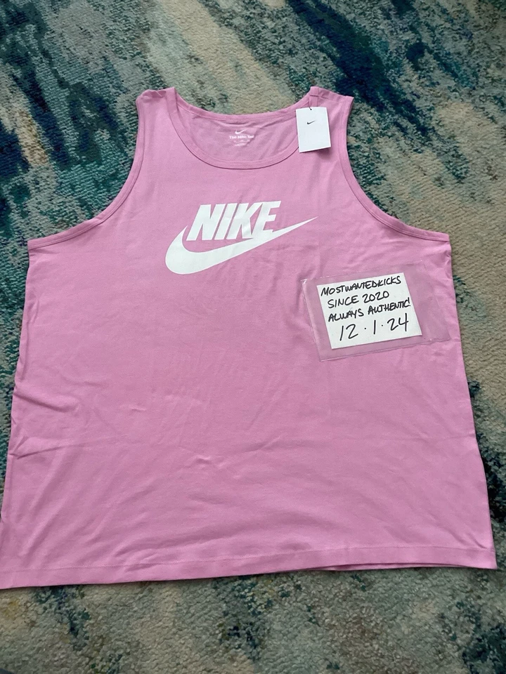 Nike Mens Sportswear Icon Futura Tank Top Style AR4991-621 Pink Size L