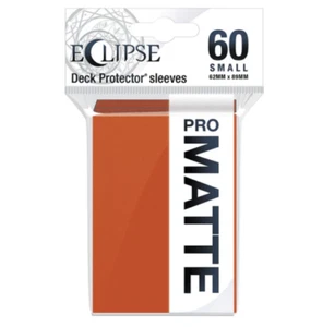 *Sleeves Eclipse Matte Small Pumpkin Orange 60ct Upro 15643 - Picture 1 of 1