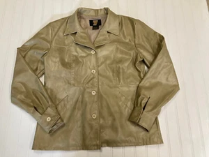 Seventy Seven 77 Jacke Damengröße Large Polyurethan hellbraun khaki - Bild 1 von 5