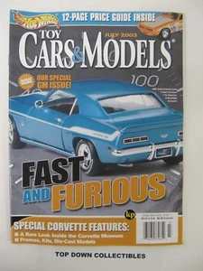 Revista Hot Wheels Toy Cars & Models julio 2003 1969 Yenko Camaro - Imagen 1 de 2