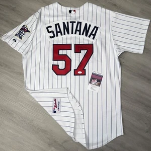 JOHAN SANTANA Minnesota Twins Team Issue Jersey Auto JSA Authentic Pro Cut Game - Bild 1 von 10