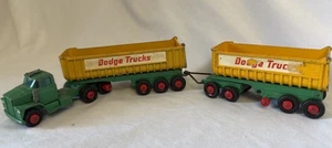 Lesney Matchbox King Size K-16 Dodge Tractor With Twin Tippers Diecast Truck Toy - Picture 1 of 7