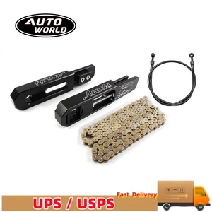 For Suzuki GSXR1000 2009 - 2016 2015 Swingarm Extension+Brake Line+Chain Set - Picture 1 of 16