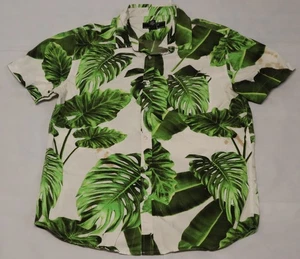 Forever 21 mens short sleeve tropical buttons up shirt size L - Picture 1 of 9
