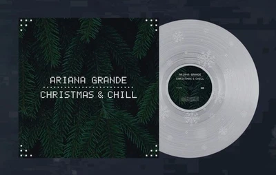 Ariana Grande christmas & chill 10th anniversary CLEAR W/SNOWFLAKE ETCHING VINYL - Image 1 of 4