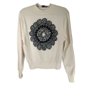 Uniqlo x Marimekko Pullover Damen S Creme Wolle Kaschmir Mischung - Bild 1 von 7