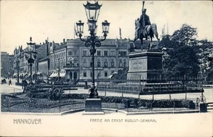 Postal Hannover en Baja Sajonia, estatua, monumento a Ernst August,... - 4688640 - Imagen 1 de 2