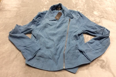 Eden общество женщин размер средний синий Pantina воротникless куртка с Ярлыками - Изображение 1 из 4