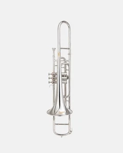 Trombone-Bb PRO (nickel) Hard Case and Mouthpiece, TRUMBONE. NICE SOUND TUNED BR - Picture 1 of 7