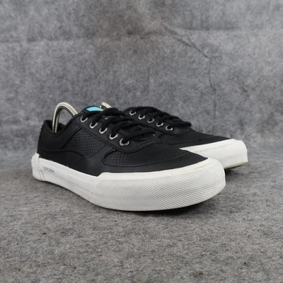 Sperry Zapatos Mujer 8 Tenis Atléticos Informales Cuero Soletide Negro Con Cordones Foto 1 de 4