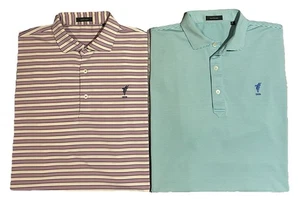 Paket 2 Turtleson S/S Polo Style gestreift Performance Golf Shirts Herren L " - Bild 1 von 10
