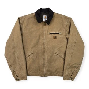 Chaqueta Carhartt Detroit J97 CML Vintage Forrada con Manta Marrón Para Hombre Grande - Imagen 1 de 8