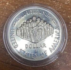 1987 PP Silber Dollar US Verfassung 200th Anniversary "We The People"  - Bild 1 von 2