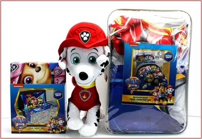 5 Piece - Paw Patrol The Movie Comforter + Sheet Set + Plush MARSHALL Fig - TWIN - Image 1 of 4