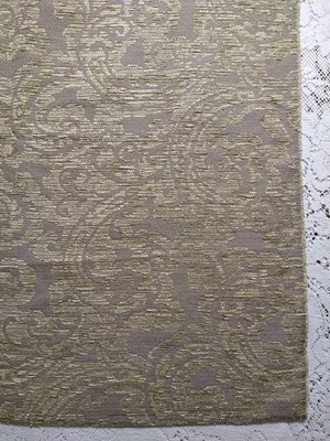 Tapestry Jacquard Floral Geo Upholstery Fabric 25" L x 55" W - Image 1 of 4