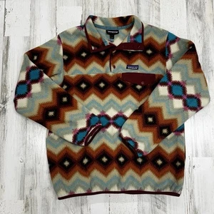 Pullover polar PATAGONIA Synchilla Snap-T madera torcida azteca mujer talla grande - Imagen 1 de 6