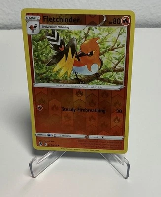 Fletchinder 028/195 Swsh12: Sword & Shield - Silver Tempest Reverse Holo - Image 1 of 2