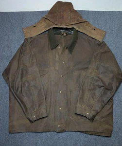 Vintage C.C. Filson Seattle Wachsjacke mit abnehmbarer Kapuze Braun Herren XXXL 3XL - Bild 1 von 20