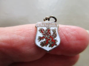 ANTIQUE VINTAGE STERLING SILVER GERMAN ALTENBURG LION OLD TRAVEL CHARM PENDANT - Picture 1 of 2