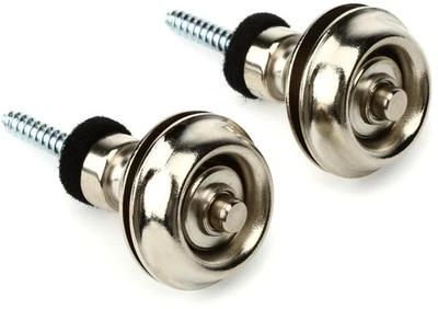 Sistema de retenção de alça tradicional Dunlop Straplok - Níquel - Imagem 1 de 4