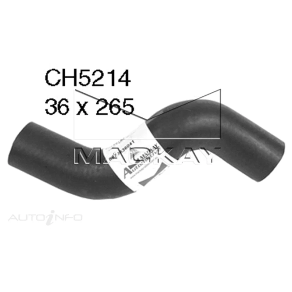 Upper Top Radiator Hose for Isuzu D-Max TFR85 TFS85 4cyl 3.0L 4JJ1-TC 2008~2012 - image 1 of 1