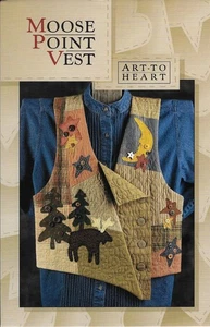 Art To Heart, Moose Point Vest Pattern UNCUT - Picture 1 of 3