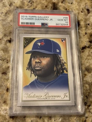 2019 Topps Gallery Vladimir Guerrero Jr. #98 Rookie RC Blue Jays PSA 10 Gem Mint - Image 1 of 2