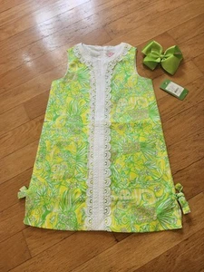 NWT Lilly Pulitzer Crazy Cat House Shift Dress (Size 7 Girls) - Picture 1 of 4