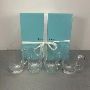 Set 4 bicchieri da birra Tiffany & Co. tazze da 5,5” nuovi scatola aperta - Foto 1 di 23