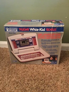 Vintage 1993 Vtech Talking Whiz Kid Genius Learning Toy With Original Box Works - Picture 1 of 10